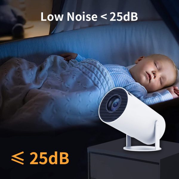 ORIVAST Smart Projector with Android 11.0, Mini Projector with WIFI and Bluetooth, Automatic Keystone Correction 160 ANSI Lumens and Native 720p Decoding 4K Video with Rotated 180 degree Stand - Image 6