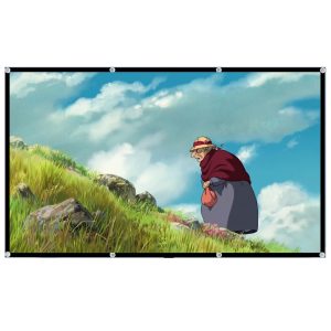 ORIVAST Anti-Light Projector Screen,100 Inches Foldable and Portable 16:9 Movie Screen for Office Home Theater Outdoor Indoor