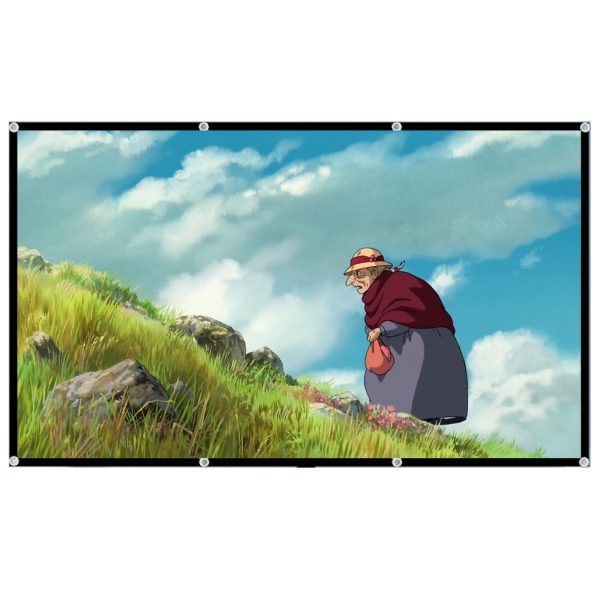 ORIVAST Anti-Light Projector Screen,100 Inches Foldable and Portable 16:9 Movie Screen for Office Home Theater Outdoor Indoor