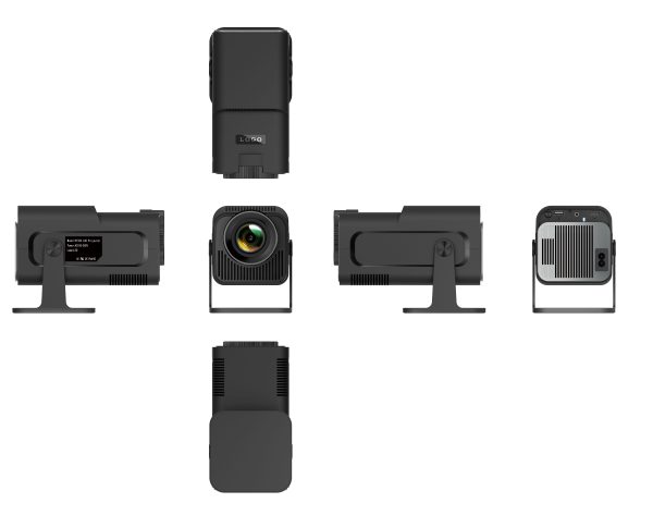 Smart Projector with Android 11.0, 1080P LCD Projector with Dual band WiFi6 + BT5.0 Module, Automatic Keystone Correction 300 ANSI Lumens with Rotated 180 degree Stand - Image 3
